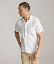 Wrinkle-Resistant Linen Short-Sleeve Cameron Shirt