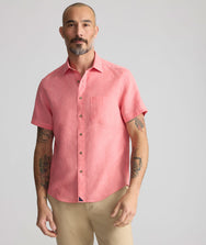 Wrinkle-Resistant Linen Short-Sleeve Cameron Shirt