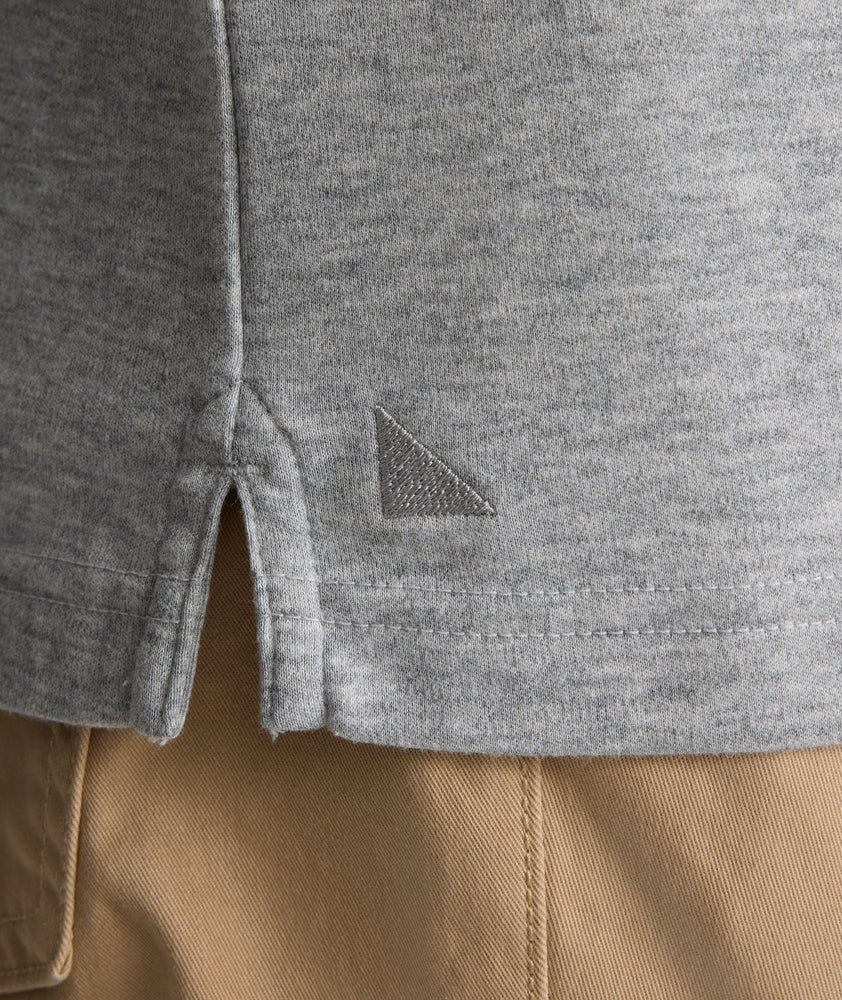 Model is wearing UNUCKIt damaschino in gray.