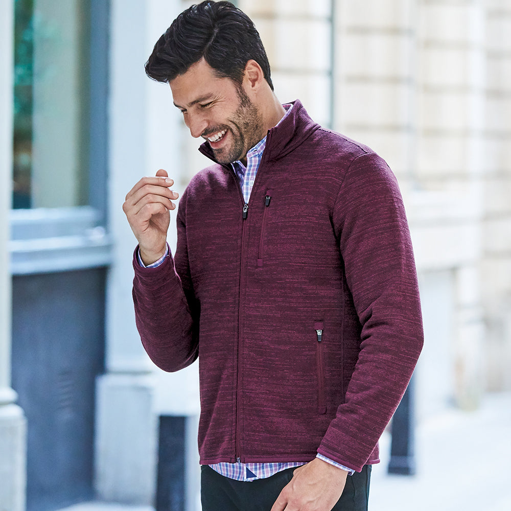 Handsome man wearing Untuckit shirt