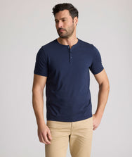 EcoSoftâ„¢ Short-Sleeve Henley