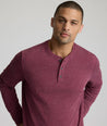 Stretch Cotton Herringbone Henley