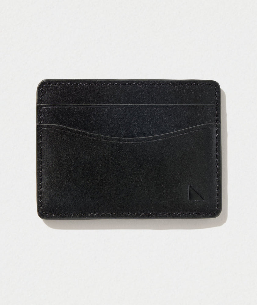 UNTUCKit leather card case in black.