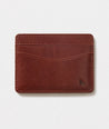 UNTUCKit leather card case in brown.