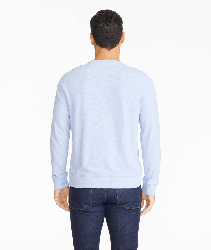 Model wearing a Henley Sweatshirt