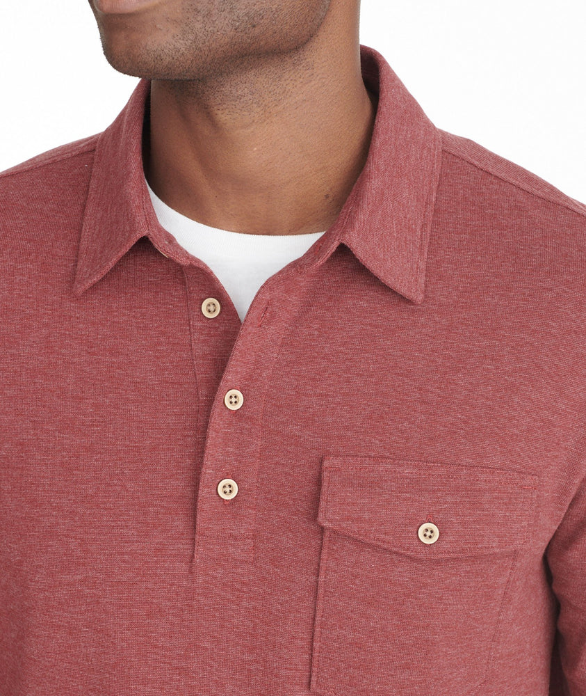 Heavyweight Long-Sleeve Polo - FINAL SALE