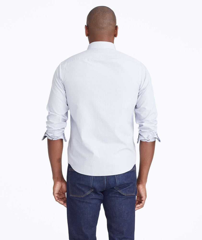 Model wearing a Grey Classic Cotton Monterina Shirt