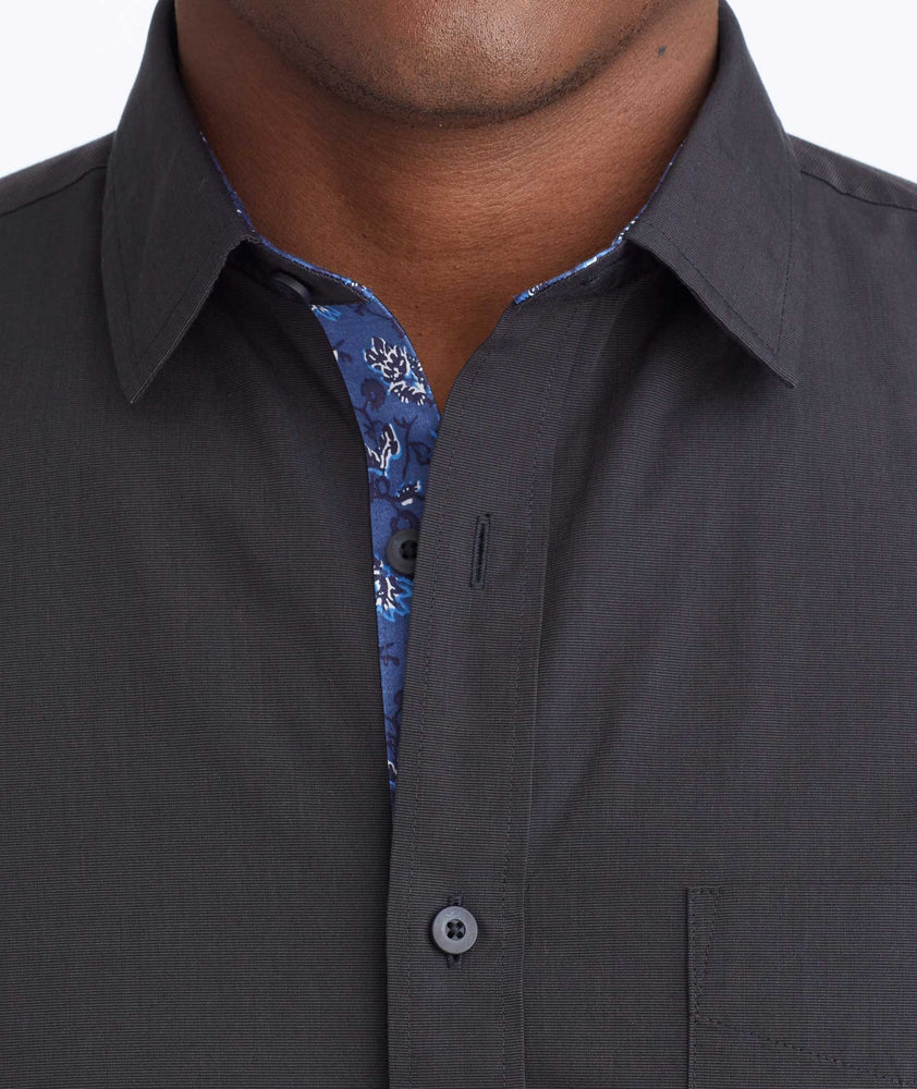 Model wearing a Black Classic Cotton Moreau Shirt