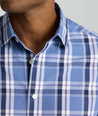 Model is wearing UNTUCKit Wrinkle-Free Bosca Shirt. 