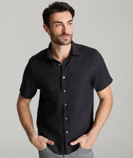 Wrinkle-Resistant Linen Short-Sleeve Cameron Shirt