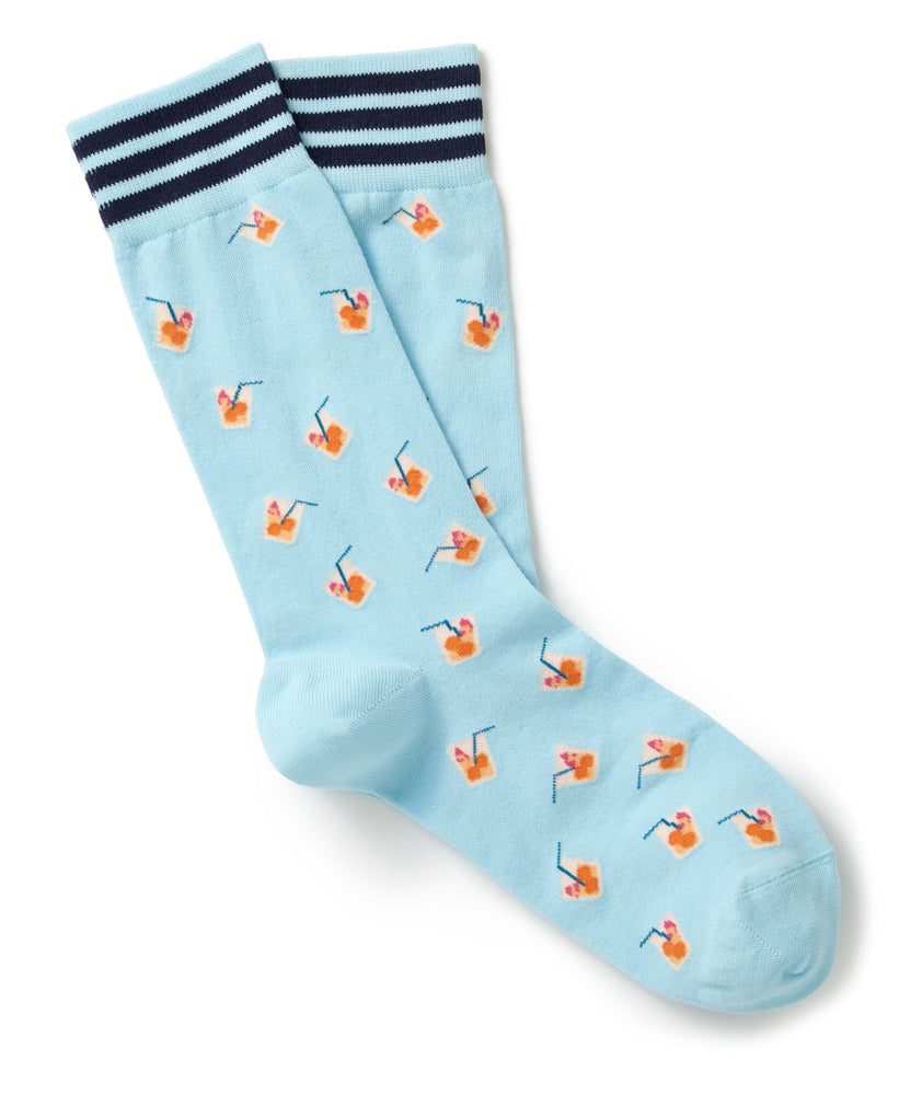 UNTUCKit Cocktail Socks in Corydalis Blue.