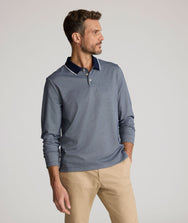 Tipped Performance Long-Sleeve Polo