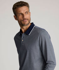 Tipped Performance Long-Sleeve Polo Zoom