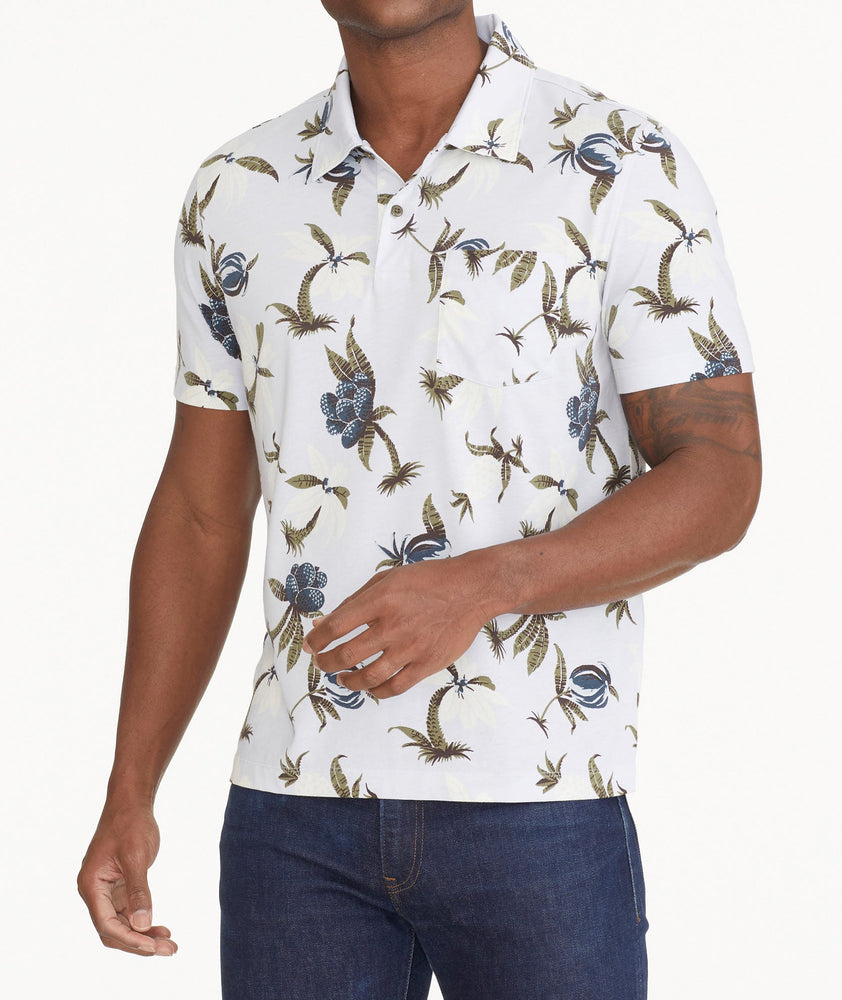Printed Pique Polo - FINAL SALE