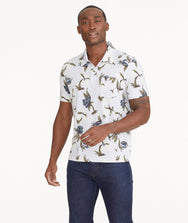 Printed Pique Polo - FINAL SALE