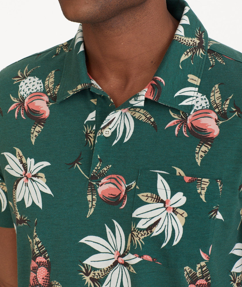 Printed Pique Polo - FINAL SALE