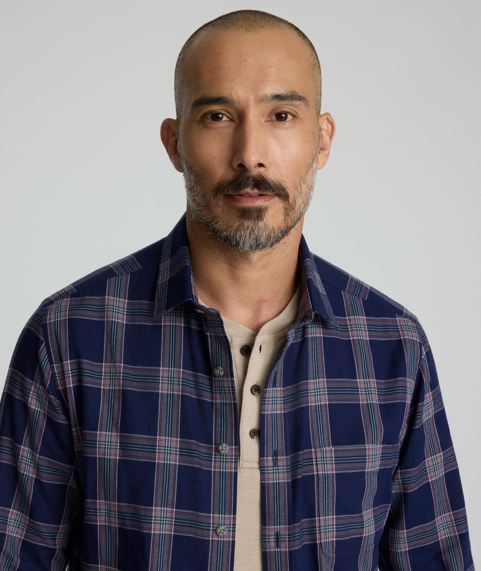 Flannel Gahard Shirt Navy Plaid | UNTUCKit Canada