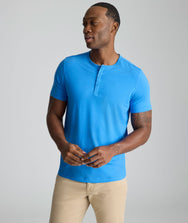 EcoSoft Short-Sleeve Henley Zoom