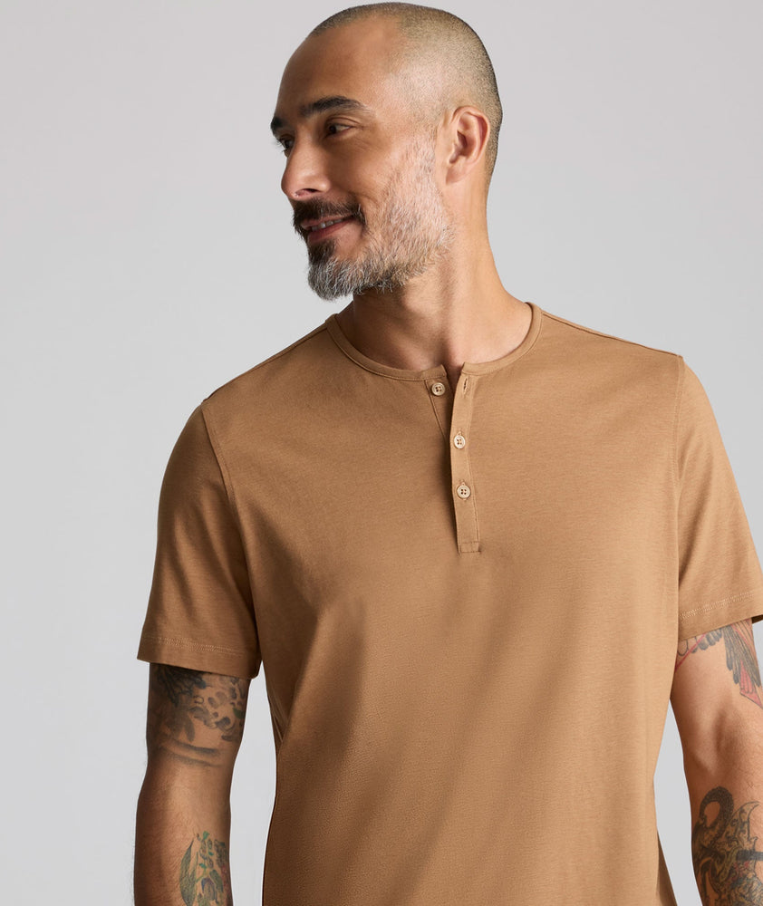 EcoSoft Short-Sleeve Henley