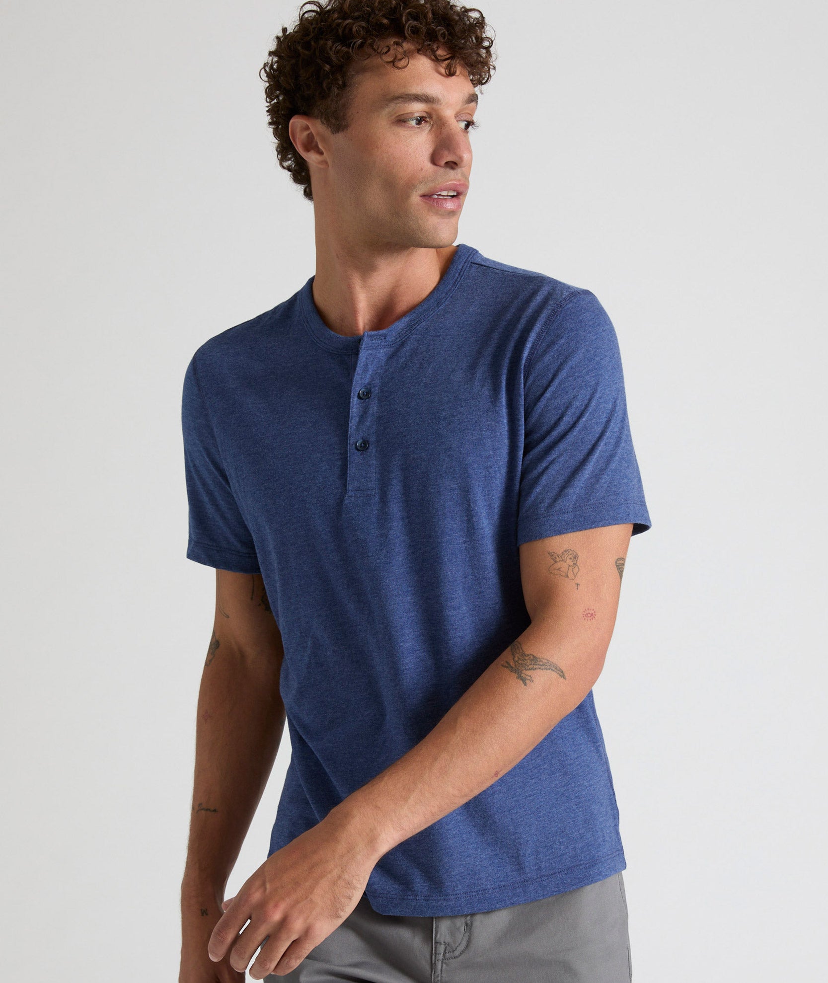 T-shirt ajusté à manches longues | Bleu | Tommy Hilfiger T-shirt ajusté à manches longues | Bleu | Tommy Hilfiger