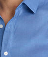 Model is wearing UNTUCKit Kleinwood wrinkle-free performance shirt. 
