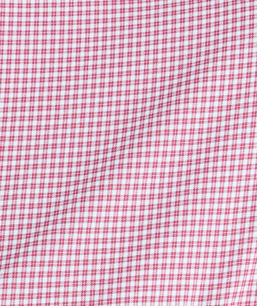 Model is wearing UNTUCKit Lafior Performance Shirt with Pocket. 