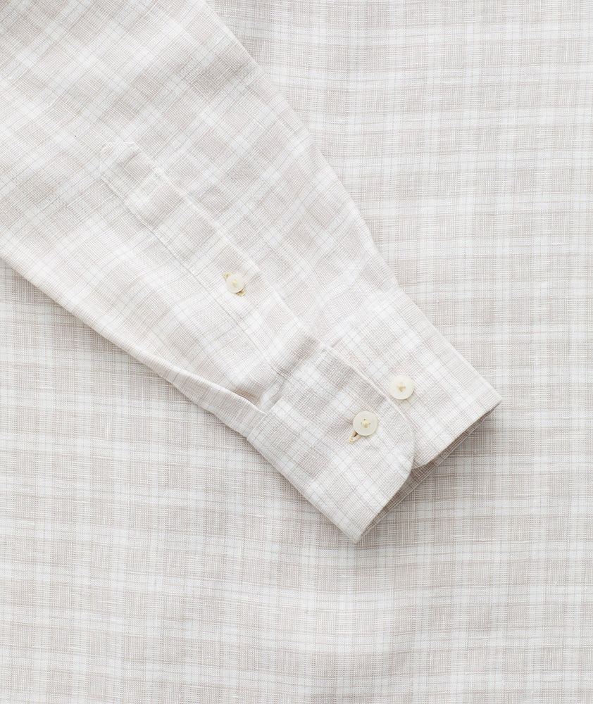 Wrinkle-Resistant Linen Noval Shirt