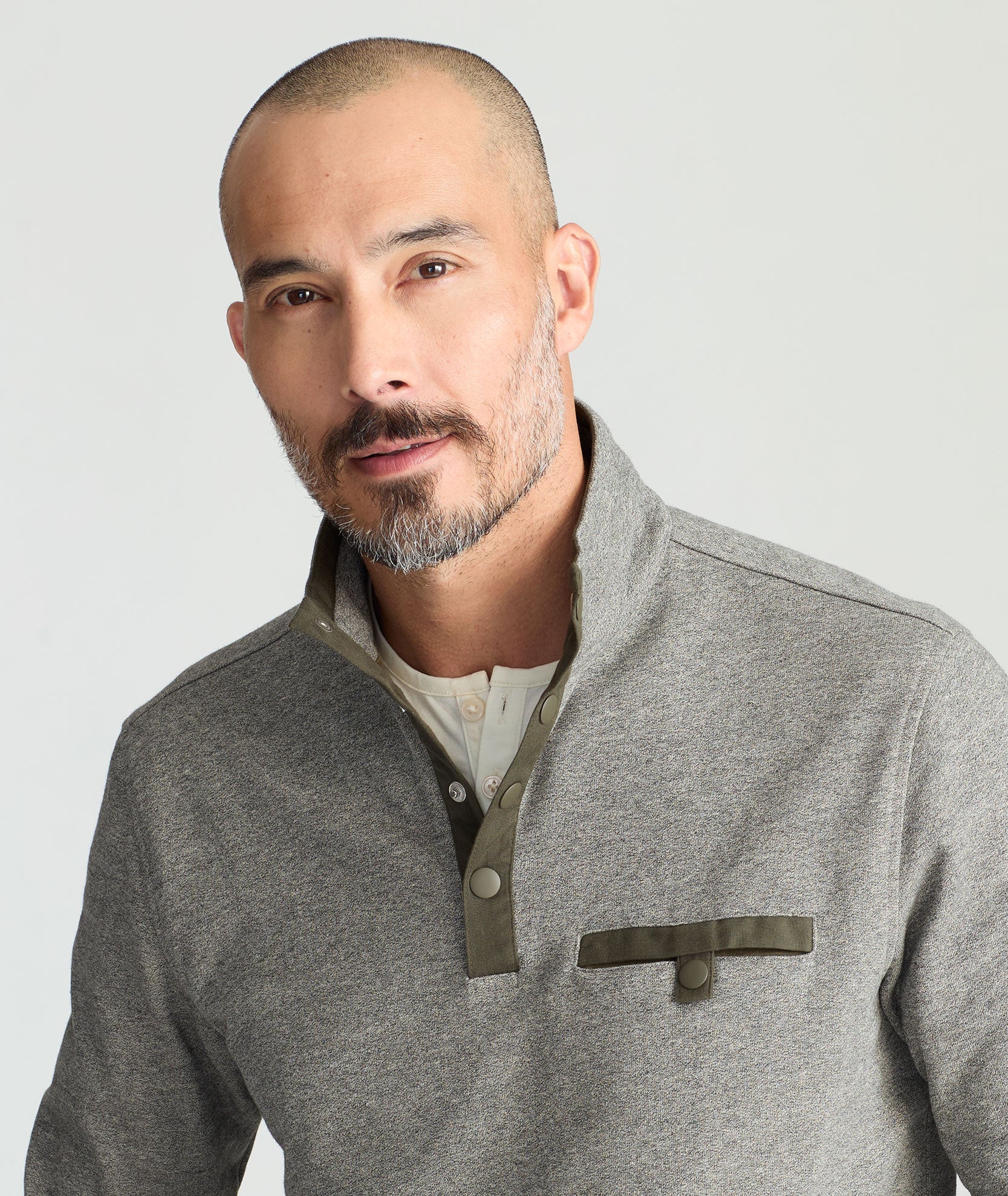 Gray fleece pullover outlet