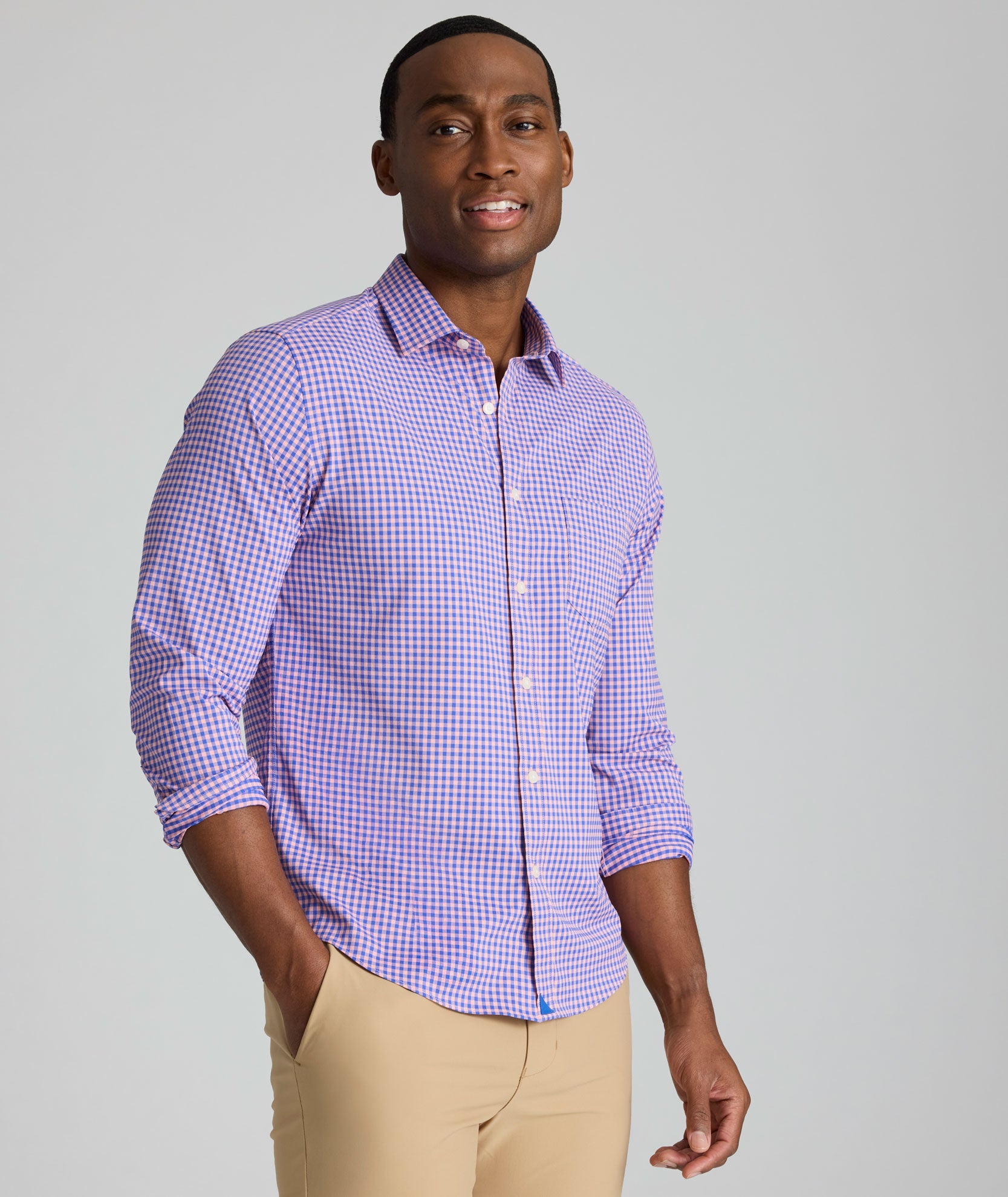 【INCHANT ME】[Brushed Lining] Open Collar Slim T-shirt Cotton Linen Open Collar Shirt | Short Sleeve | UNIQLO US