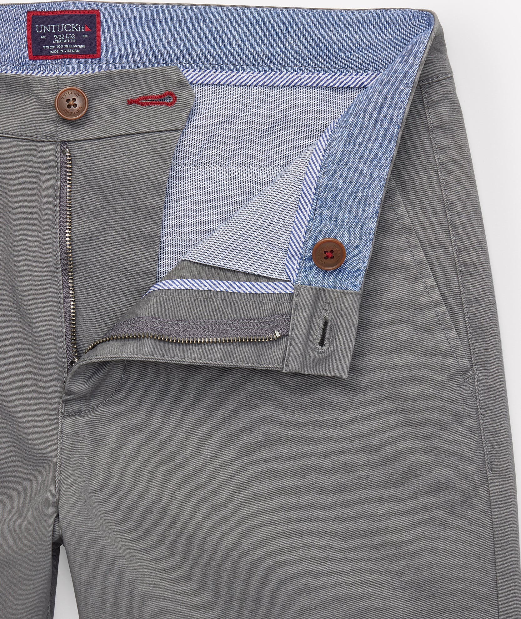 Classic Chino Pants Charcoal | UNTUCKit Canada