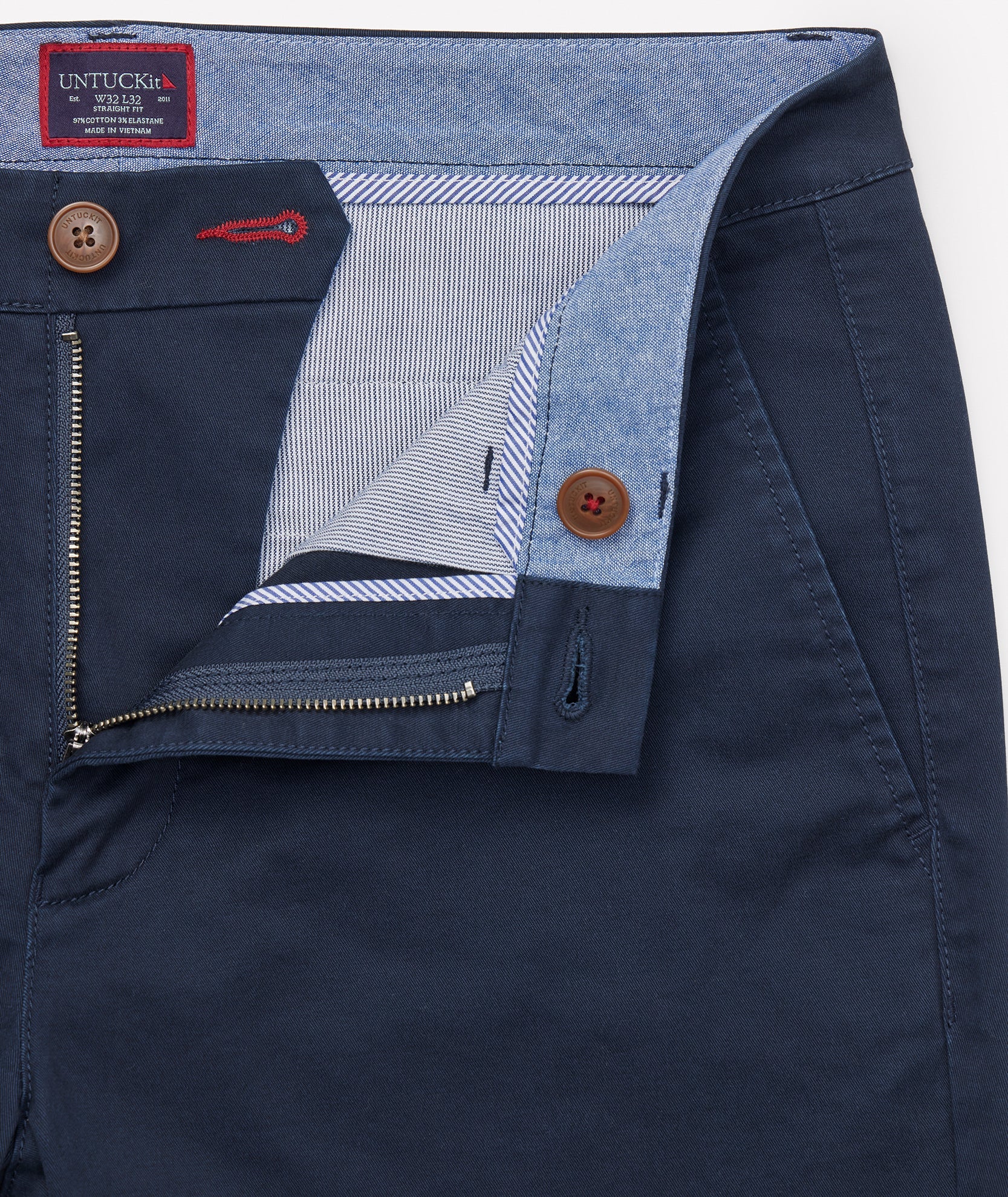 Classic Chino Pants Navy | UNTUCKit Canada