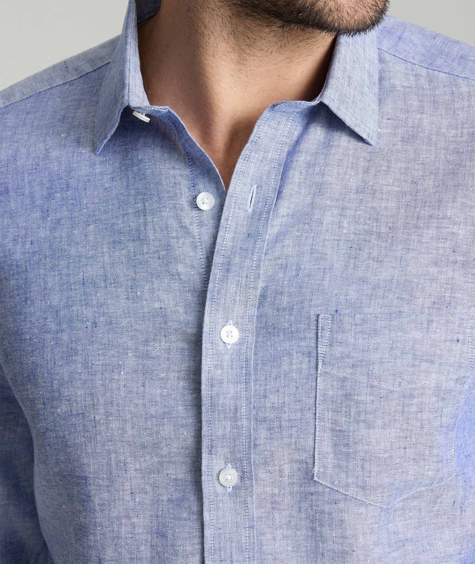 Wrinkle-Resistant Linen Vin Santo Shirt Blue | UNTUCKit Canada