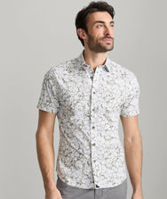 Stretch Cotton Short-Sleeve Wright Shirt - FINAL SALE Zoom