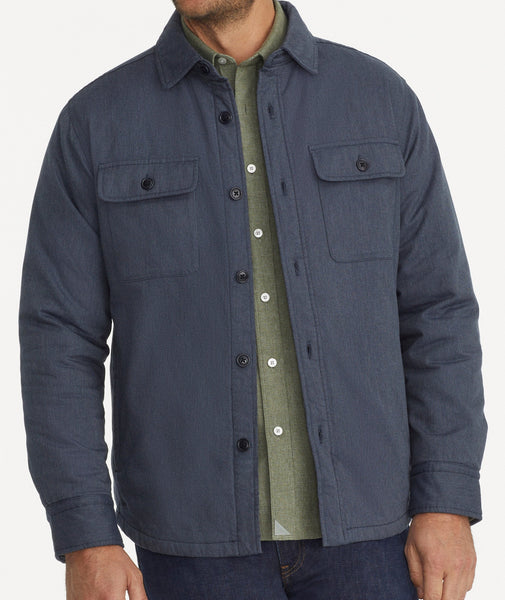 Shirt jacket best sale navy
