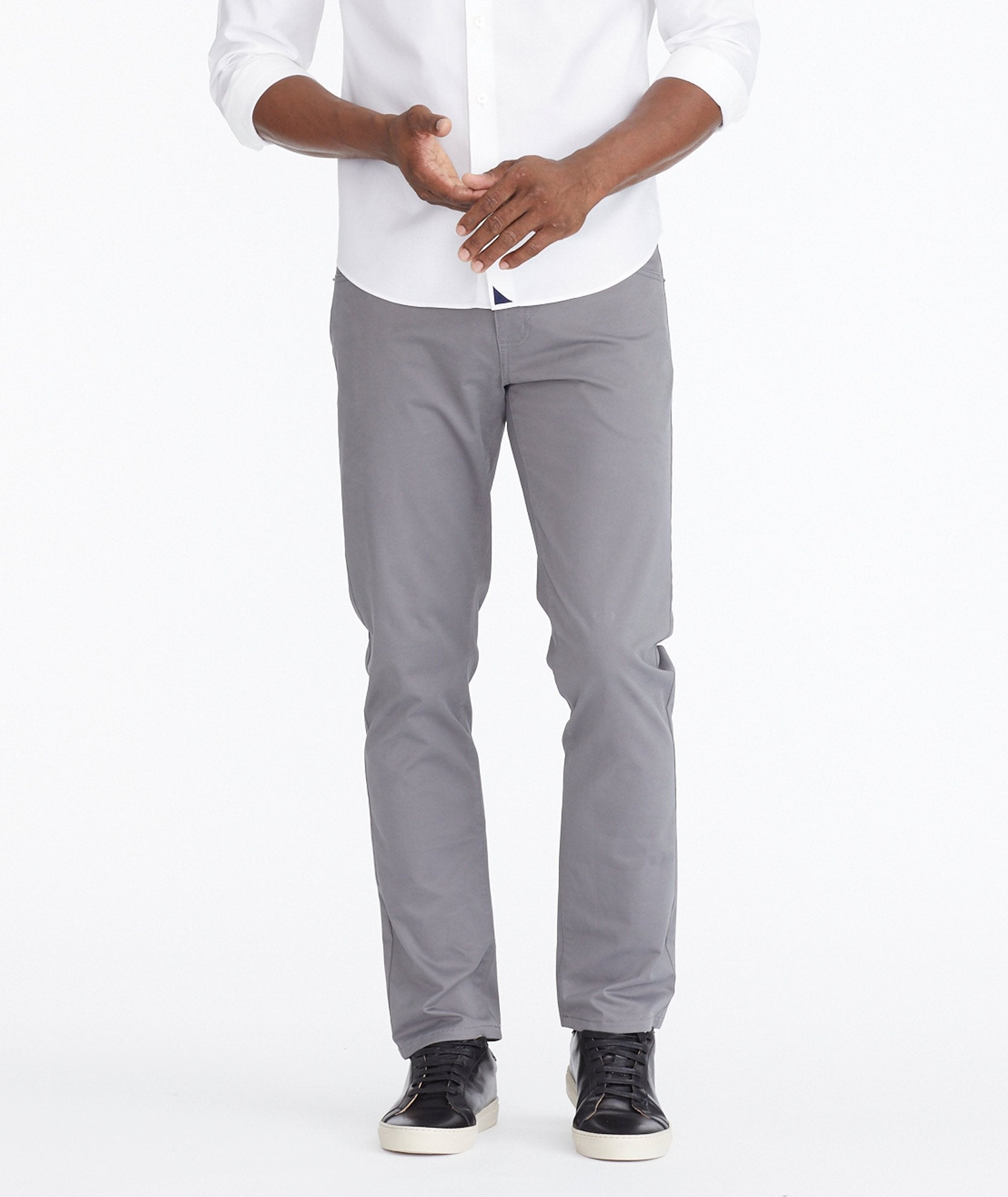 UNTUCKit Five-Pocket Pants Straight Fit Dark Grey 33 30 at