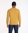 Model wearing a Yellow Ultrasoft Long-Sleeve Henley - FINAL SALE