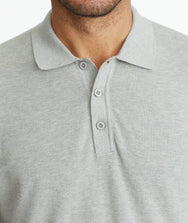 Textured Long-Sleeve Polo - FINAL SALE Zoom