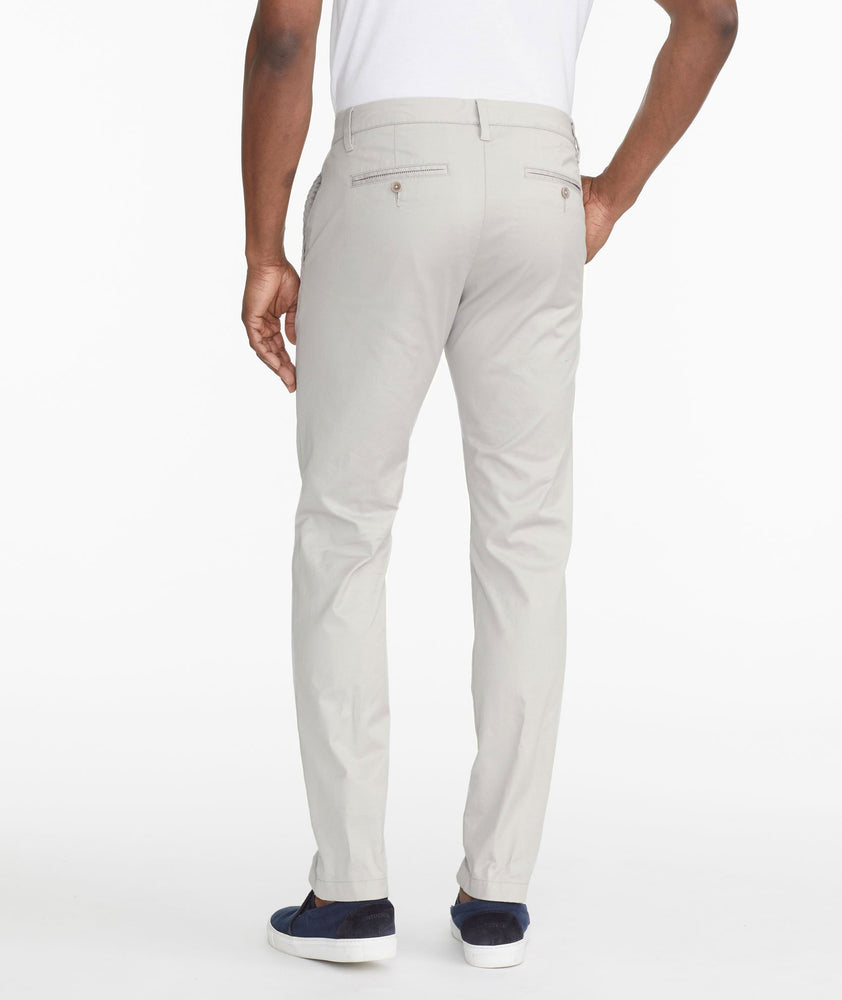 Model wearing a Grey Chino Pants