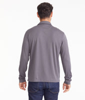 Wrinkle-Free Damaschino Long-Sleeve Polo with Contrast Placket 5