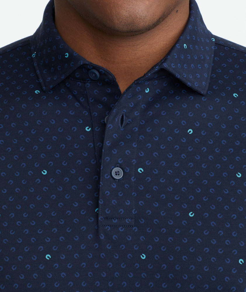 Wrinkle-Free Damaschino Horseshoe Polo - FINAL SALE