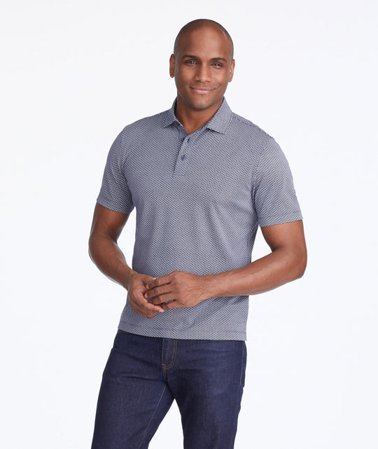 Wrinkle-Free Damaschino Medallion Polo - FINAL SALE