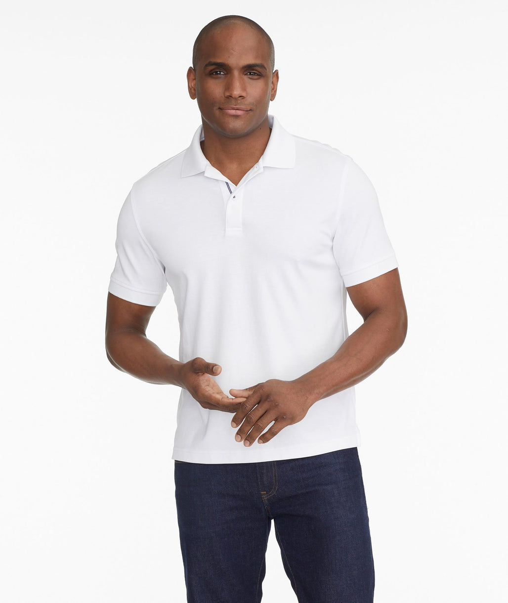 Untuckit pique polo Clearance