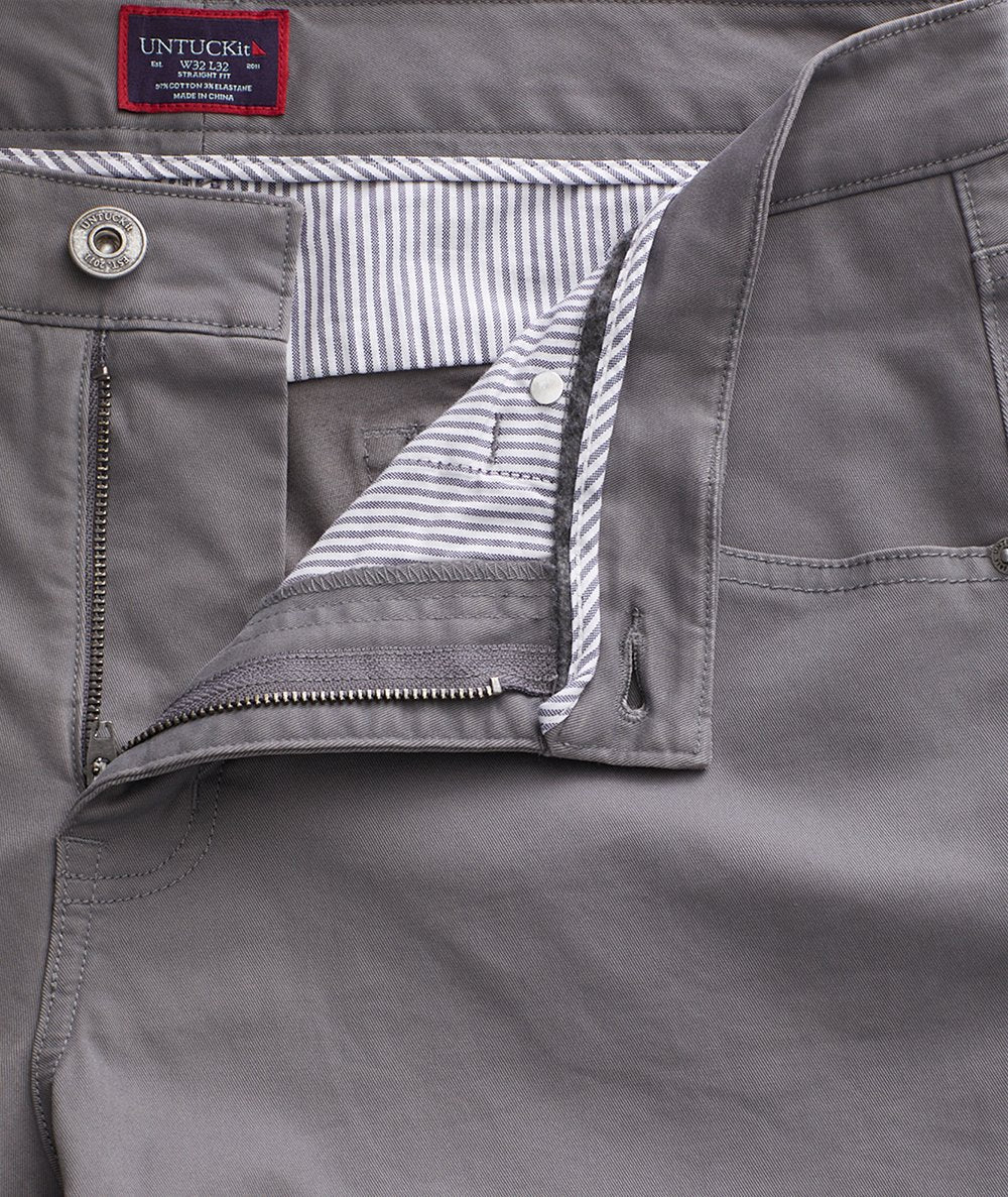 Dark gray cheap chino pants