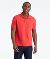 Model wearing a Light Red Cotton Pique Polo
