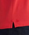 Model wearing a Light Red Cotton Pique Polo