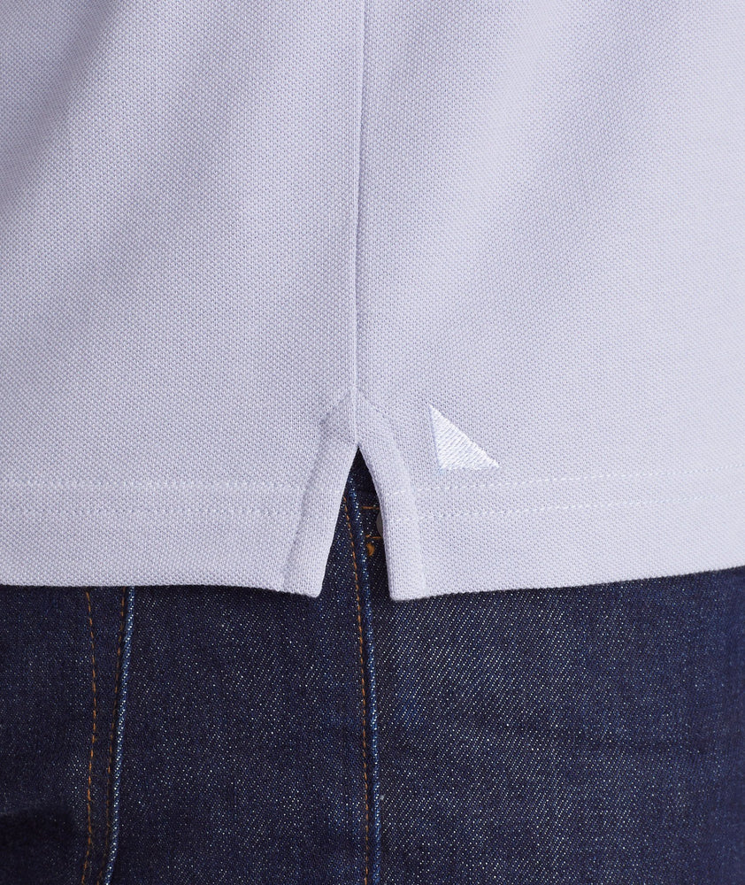 Model wearing a Light Grey Classic Pique Polo