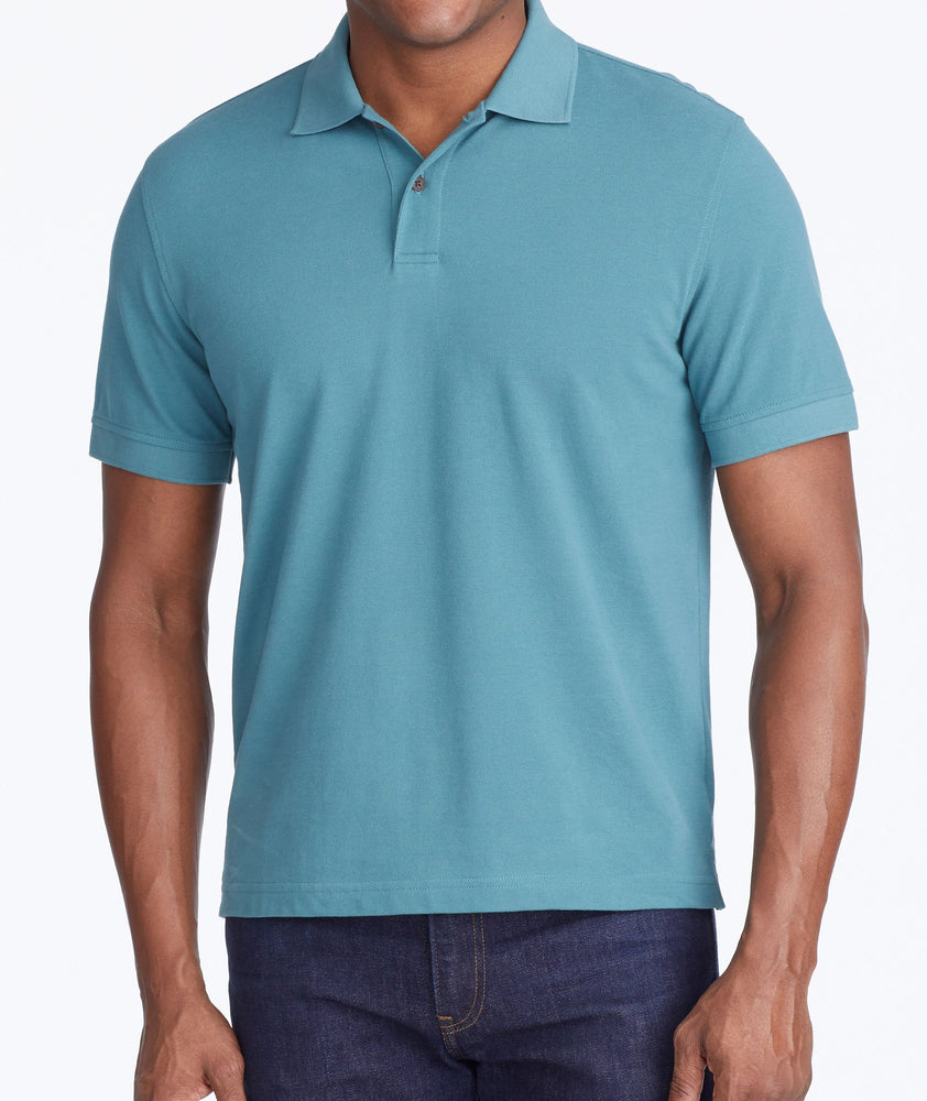 Model wearing a Light Green Classic Pique Polo