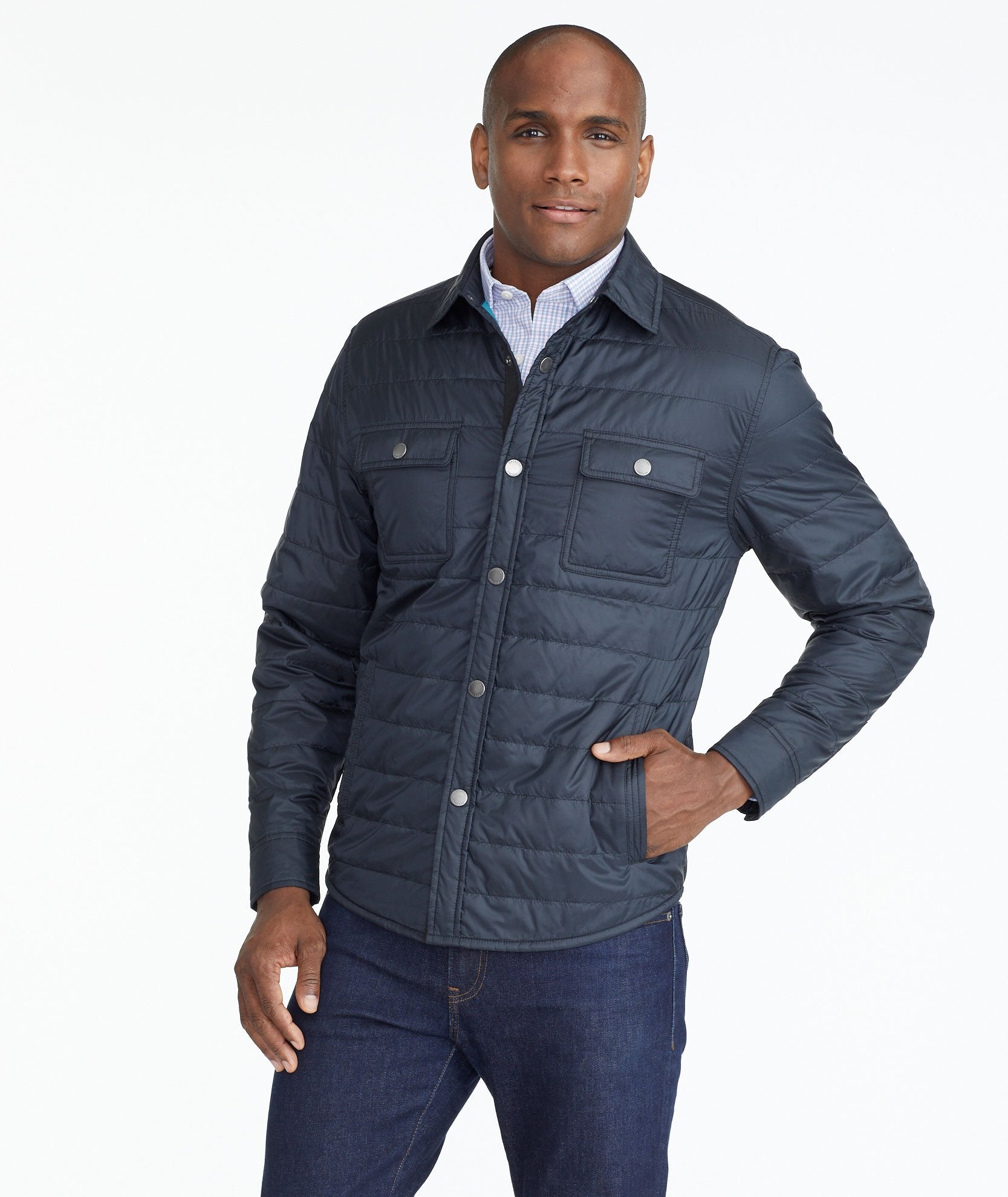 Jacket on shirt hotsell