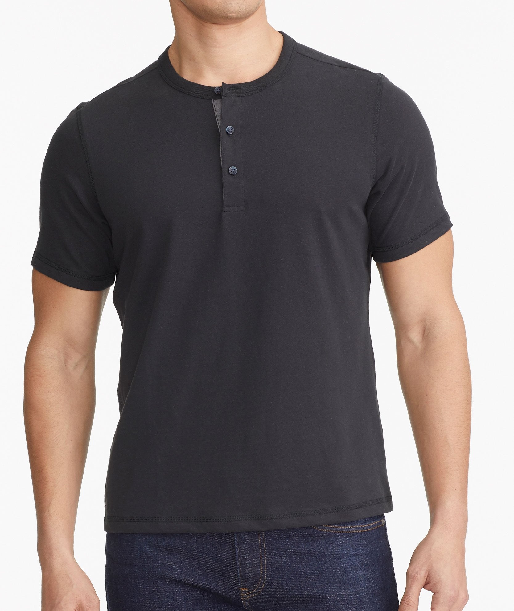 Performance henley outlet short sleeve