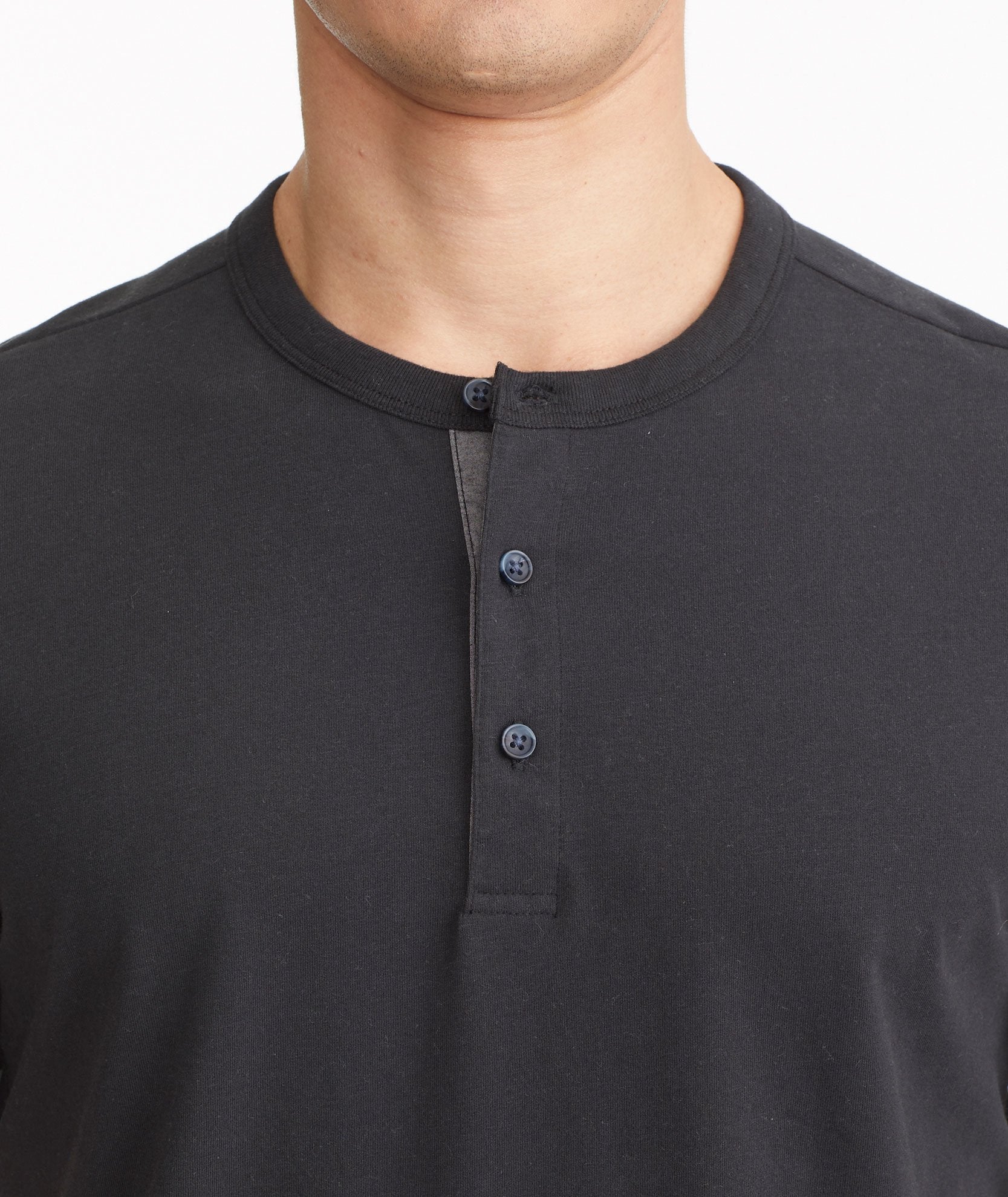 Performance henley cheap short sleeve